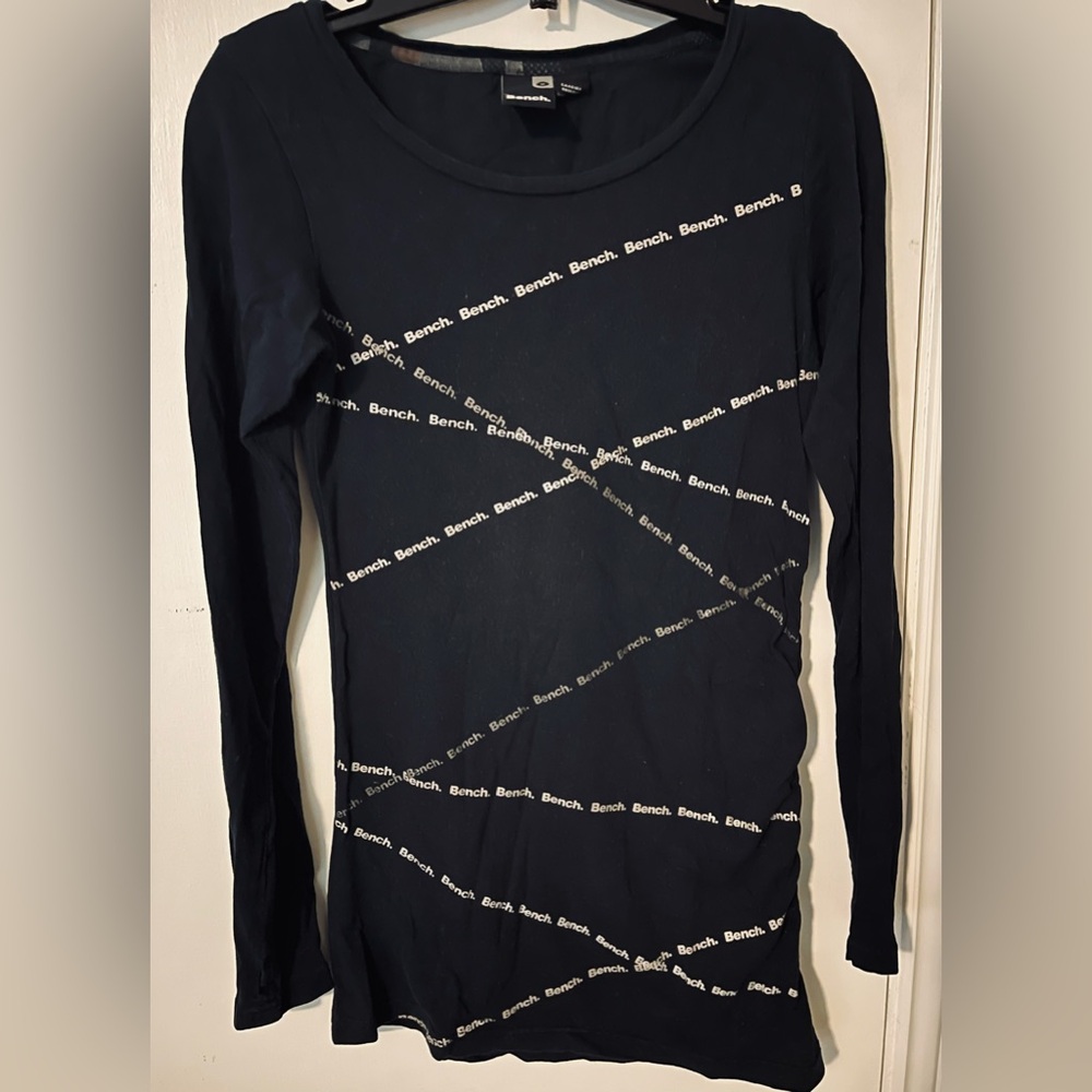 Bench Women's Black Graphic Long Sleeve Tee